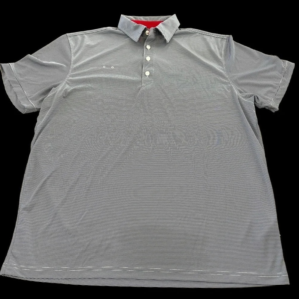 Oobe Chick Fil A Team Style Member Unisex‎ Sz XL Striped Polo Shirt Work repreve